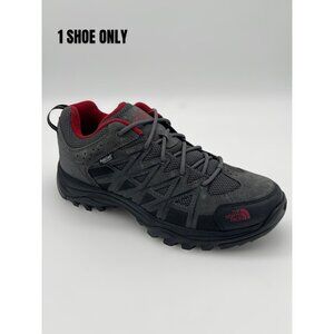 The North Face Mens Size 9 Vibram Sole Hiking Shoe Single Right Gray & Red
